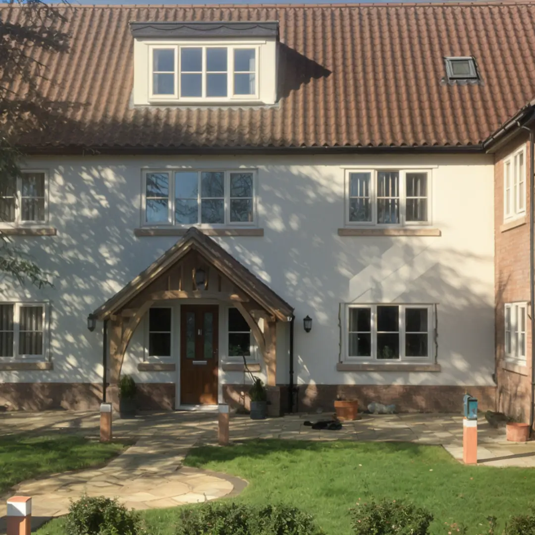 Close-up detail of a professional uPVC window installation, showcasing weather-tight seals and premium finishes by Norfolk Exterior Solutions.